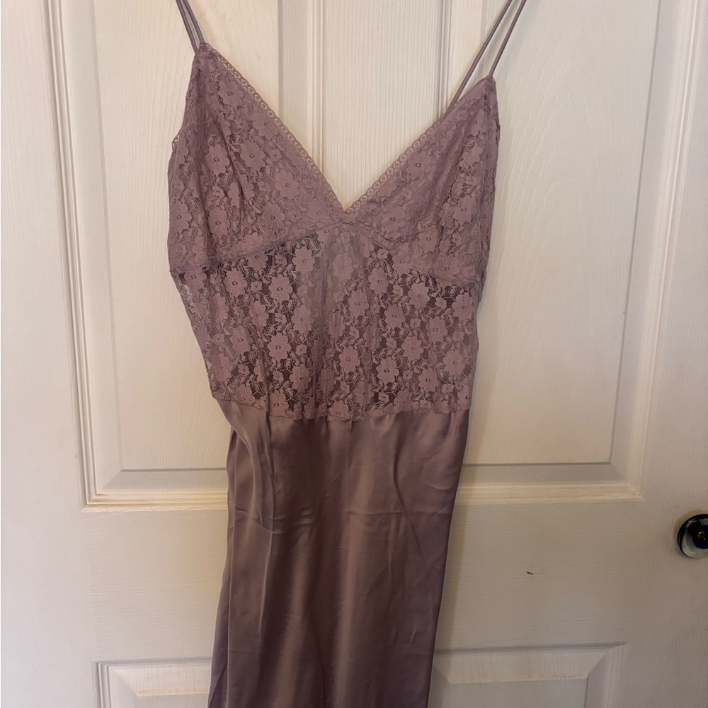 Free People NEW LOVE Mini Slip dress Lavender SP pastel romantic feminine magic - Picture 3 of 13
